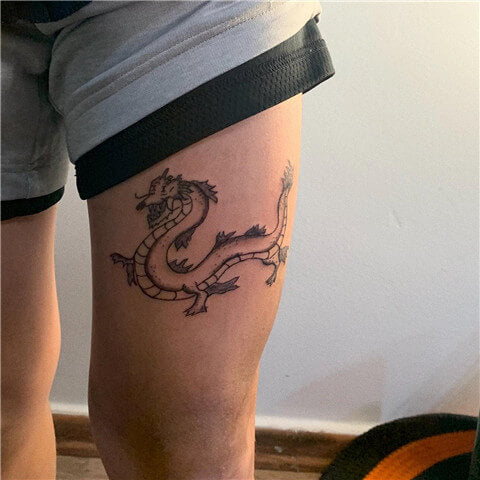 Tattoo uploaded by El Bernardes • Small dragon • Tattoodo