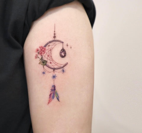 small dream catcher tattoo