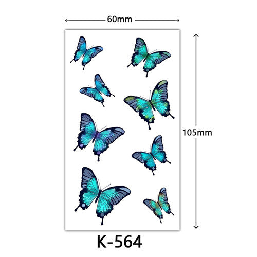 Turquoise Butterfly Tattoo – neartattoos