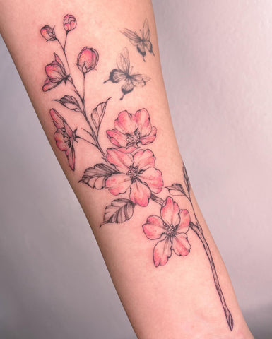 Cherry Blossom Tattoo  San Diego Tattoo Artist  Cherry blossom tattoo Blossom  tattoo Japanese flower tattoo