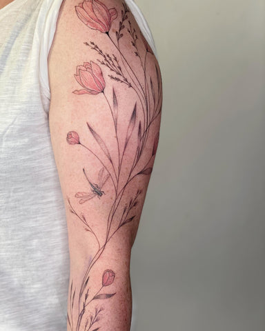 73 Fresh WildFlower Tattoo Ideas In Free Form Bouquets  Tattoo Glee