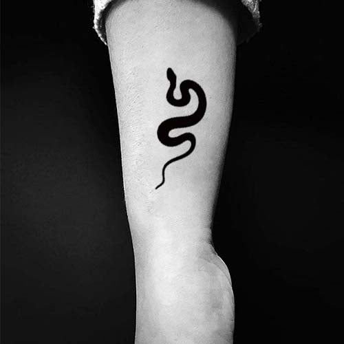 snake drawing tattoo