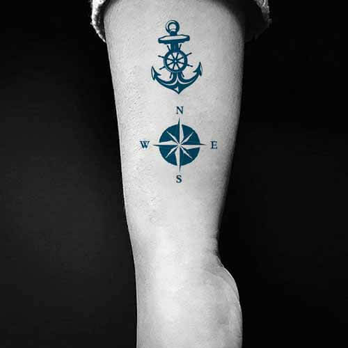 Anchor tattoo black white on Craiyon