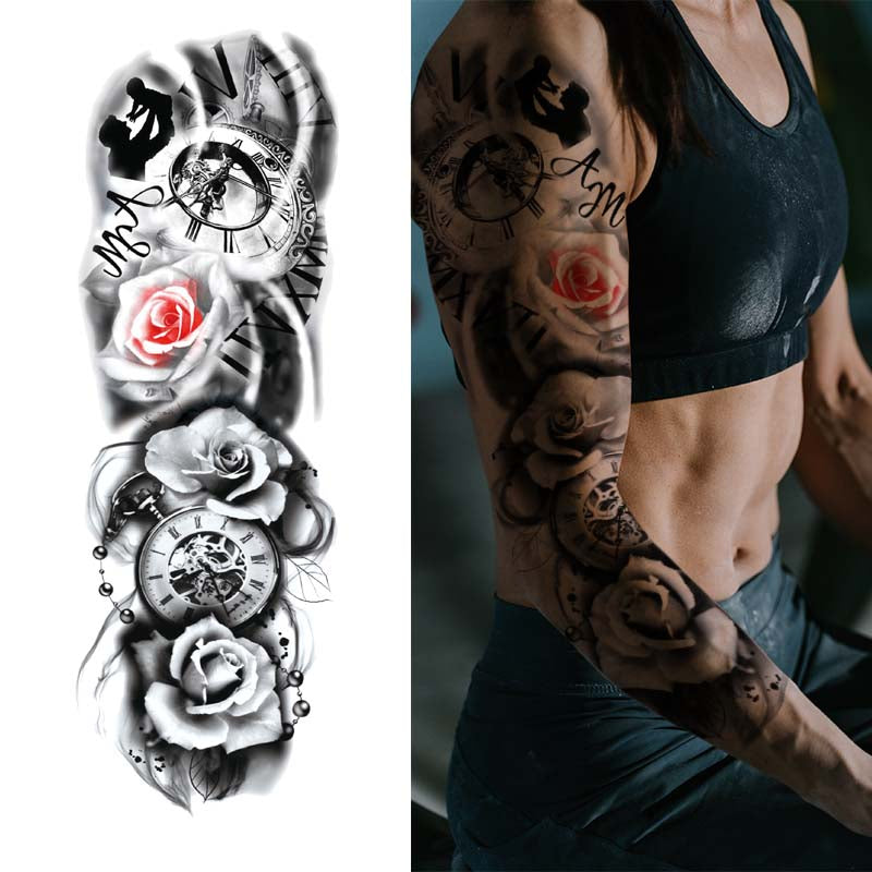 Mechanical Gear Sleeve Temporary Tattoo – neartattoos