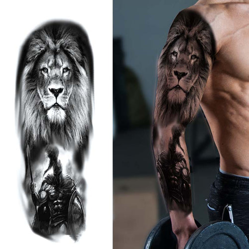 lion and jesus tattoo half sleeveTikTok Search