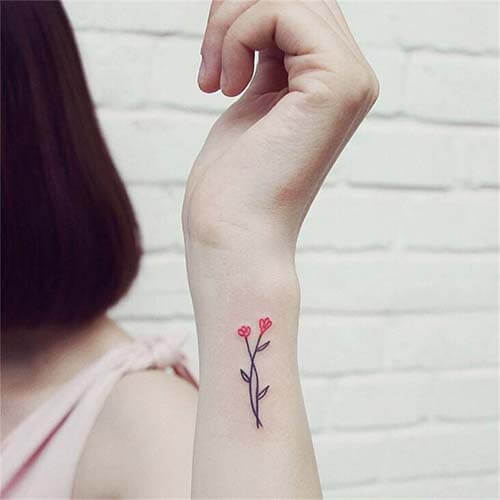 Buy Minimalist Wildflower Temporary Tattoos Botanical Tattoos Online in  India  Etsy
