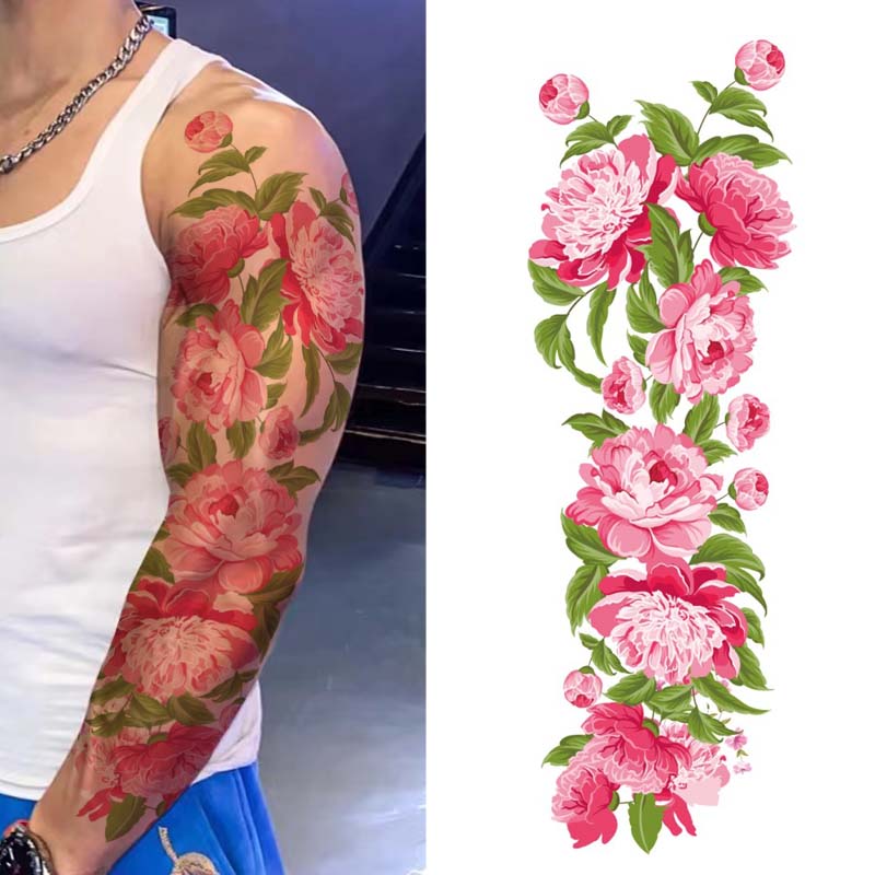 Beauty 1 Pcs Make Up Fake Temporary Tattoos Stickers Rose Flowers Arm  Shoulder Tattoo Waterproof Women Big Flash Tattoo On Body  Fruugo IN