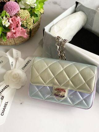 chanel rainbow clutch