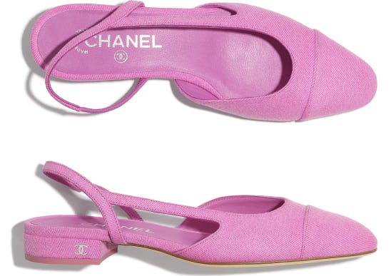 chanel slingbacks pink