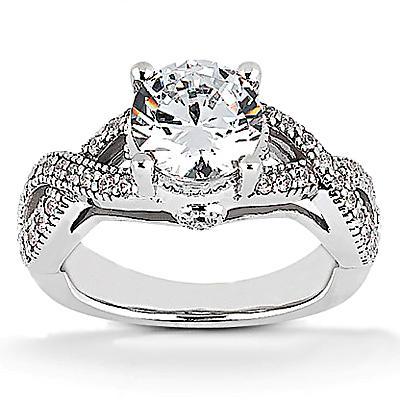 1.87 Carats Diamond Engagement Ring 