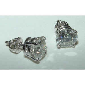 3.5 carat diamond earrings