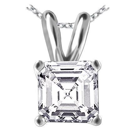 big-asscher-cut-solitaire-diamond-ladies-pendant-3-carats-white-gold ...