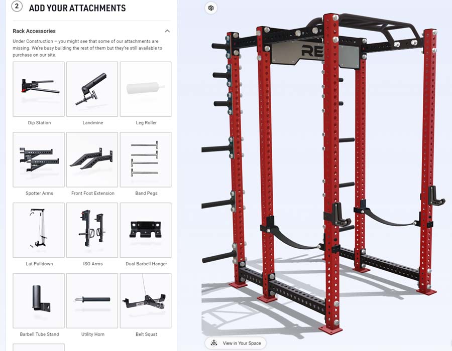Round Sandwich J-Cups | REP Fitness | Rack Attachments