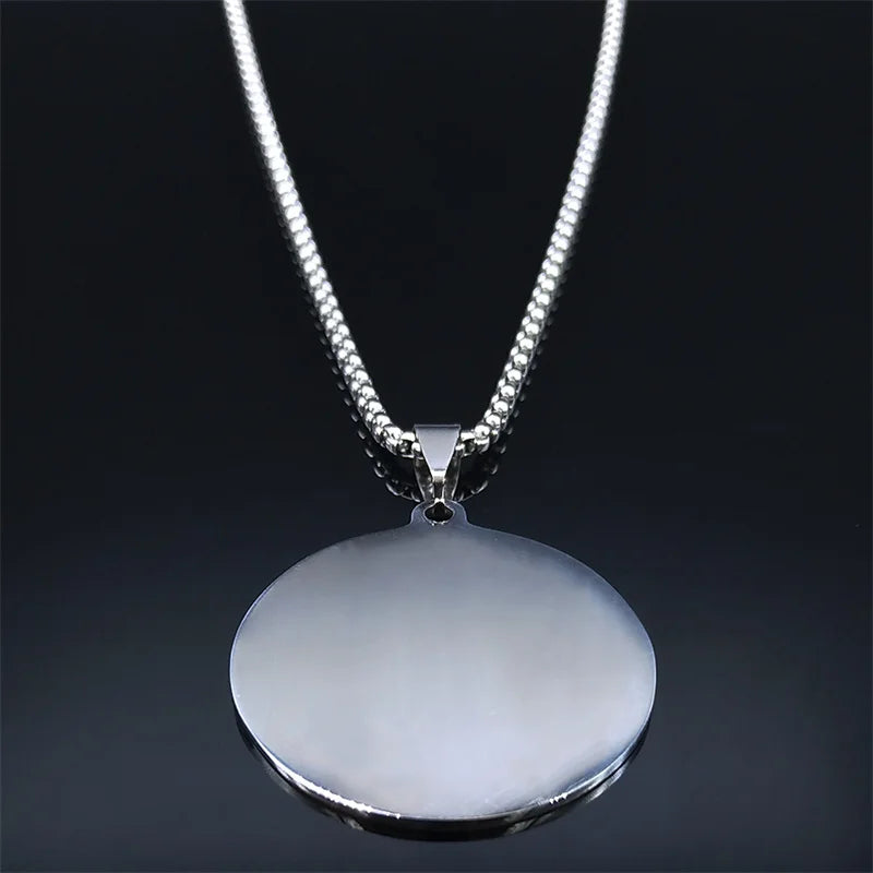 The Planets Mercury Stainless Steel Necklace Seal of Seven Archangels Secret of Universe Necklaces