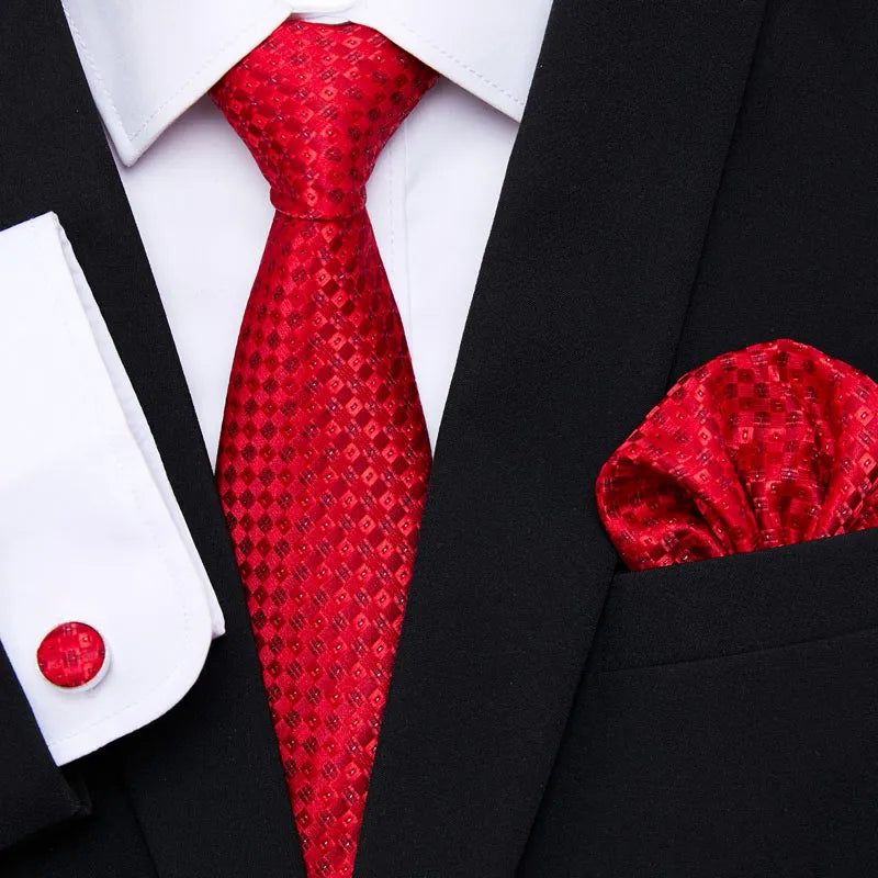 Top grad  Tie Pocket Squares Cufflink Set Necktie