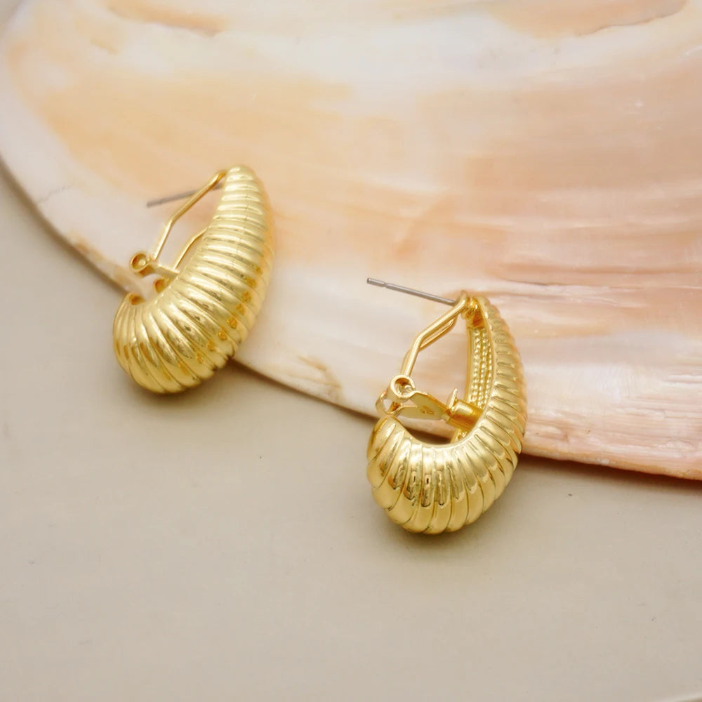 Fine Crystal Necklace Earrings Jewelry Sets Gold Color Collars