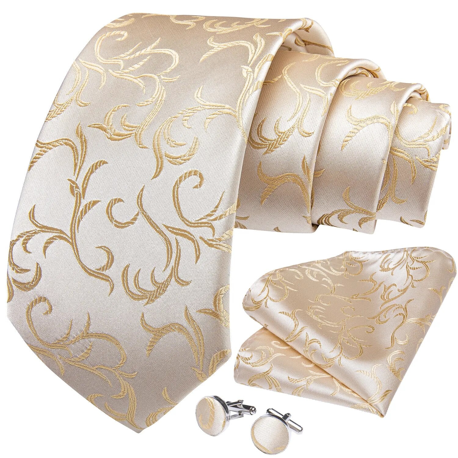 Men's Neck Tie Handkerchief Cufflinks Brooch Pin 8cm Silk Tie Set Gift For Men