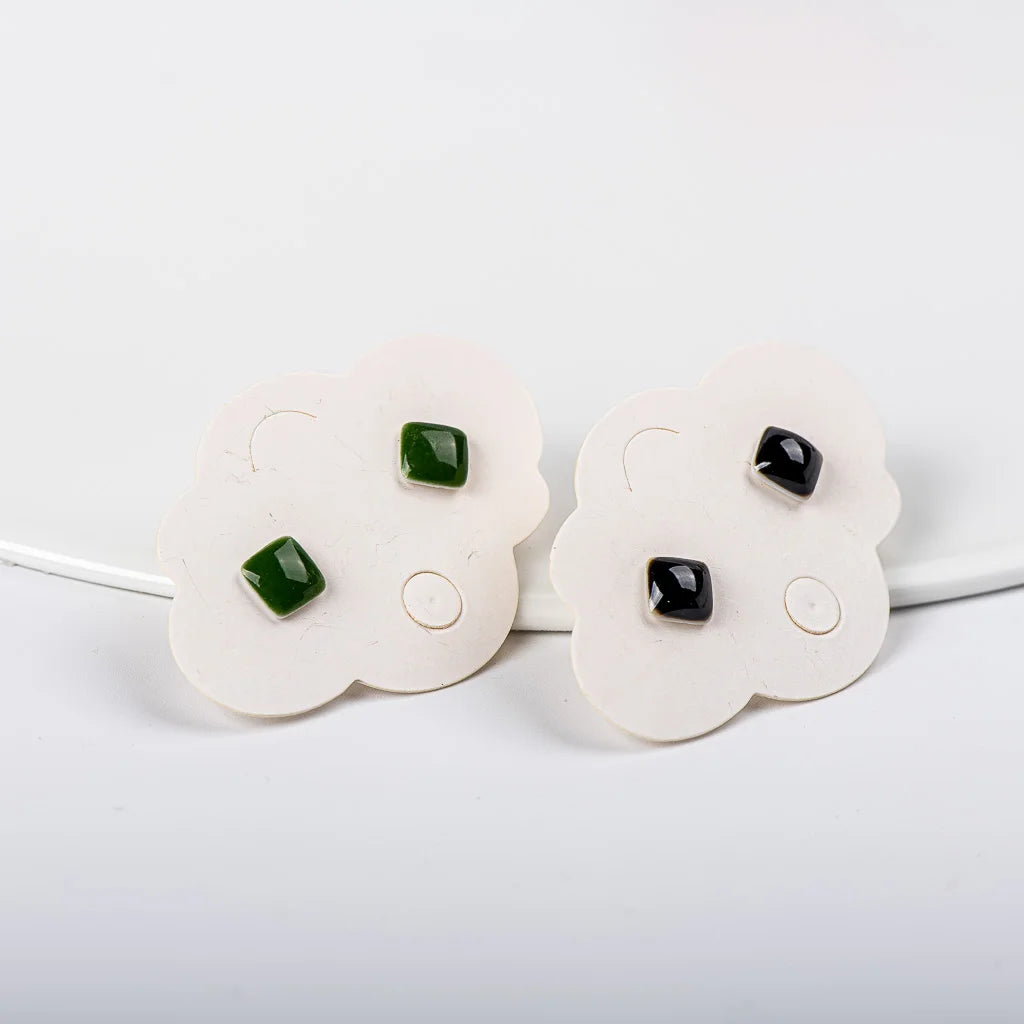 Small Cute Colorful Summer Ceramic Earrings
