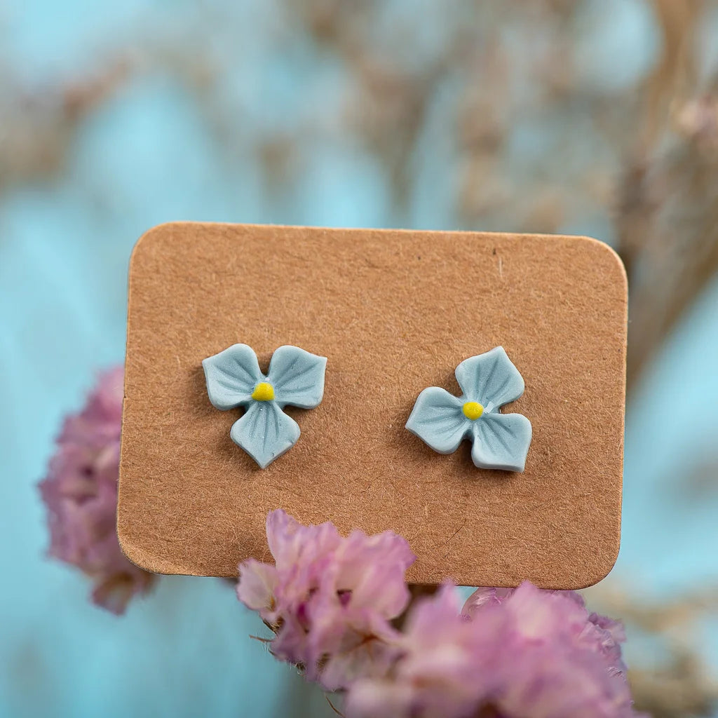 Special Plant Series Small Leaves Ceramic Earrings