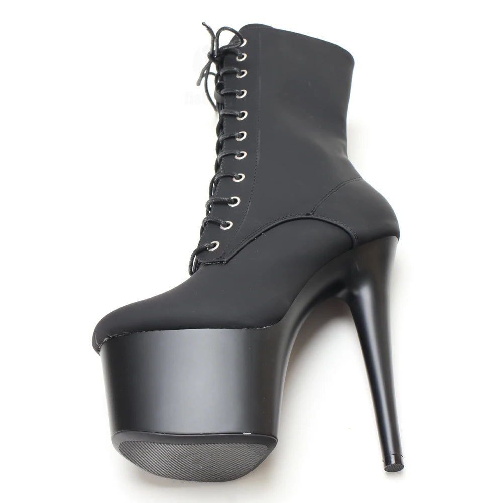 17CM High Heel Pole Dancing Players Club Adore Platform Heel Ankle Boots - Image 4