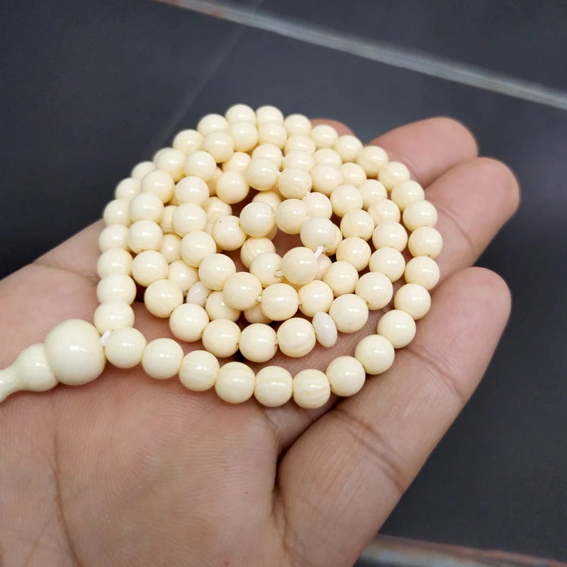 Resin Tesbih 99beads Cotton tassel handmade Karakosh gift