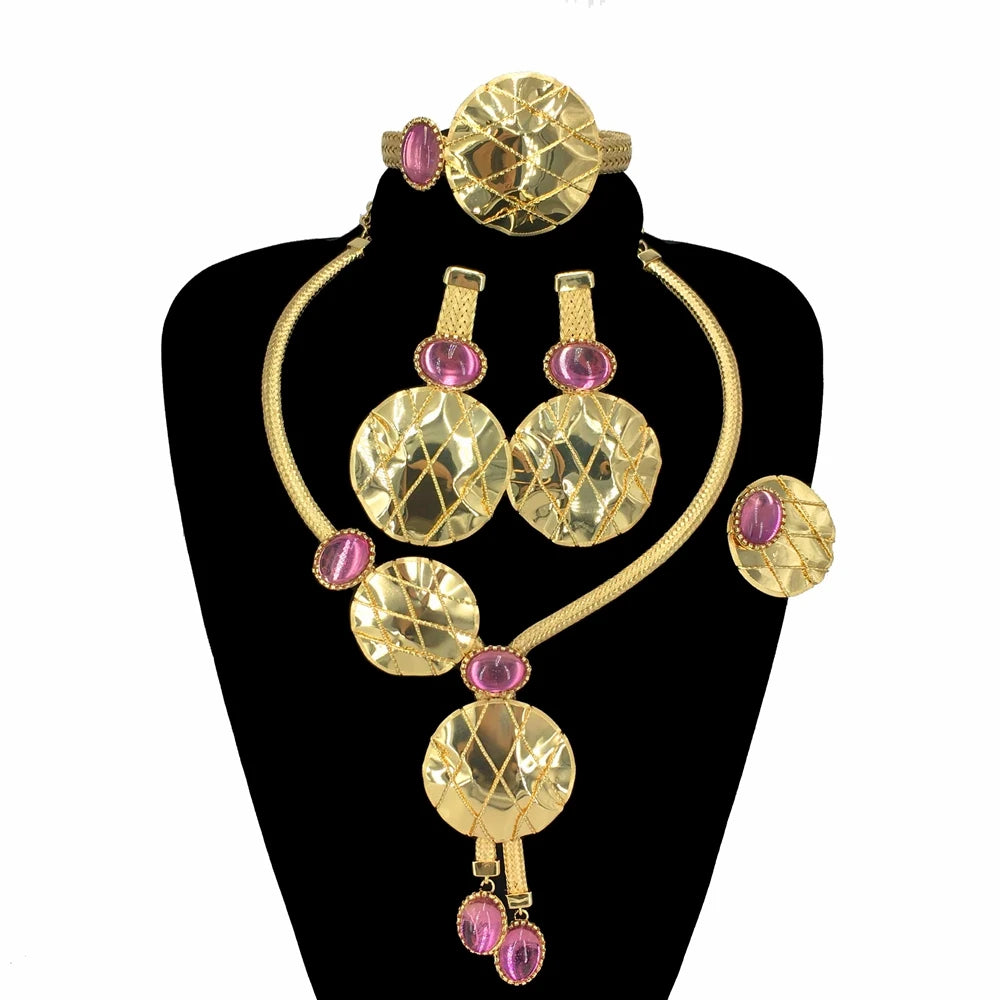 Latest  Brazilian Jewelry Sets High Quality Big  Jewelry  for Women Party Gift