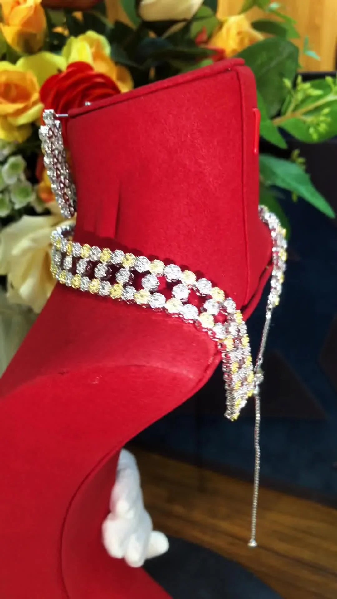 Luxury Romantic Blooming Flowers for Bridal Wedding Jewelry Set