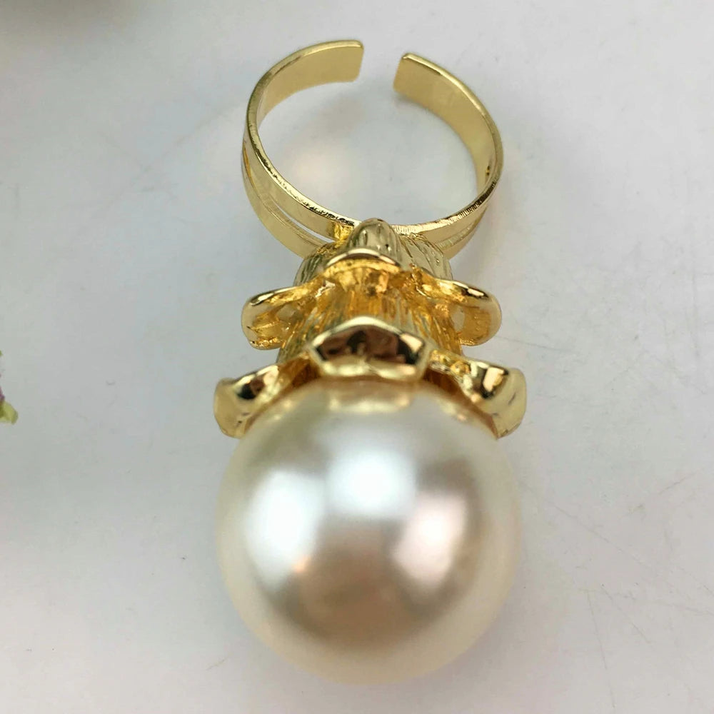Newest Bangle with Ring Sets  Pearls Bangle Ring for Women