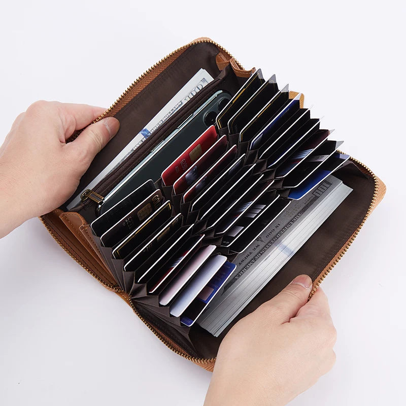 DENIM Genuine Leather Men's Wallet