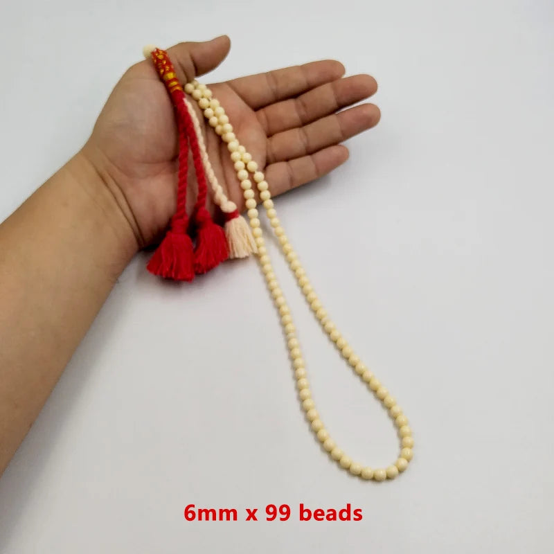 Resin Tesbih 99beads Cotton tassel handmade Karakosh gift
