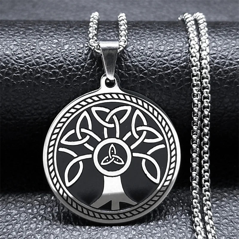  Witch Celtic Trinity Knot Necklace for Women Men