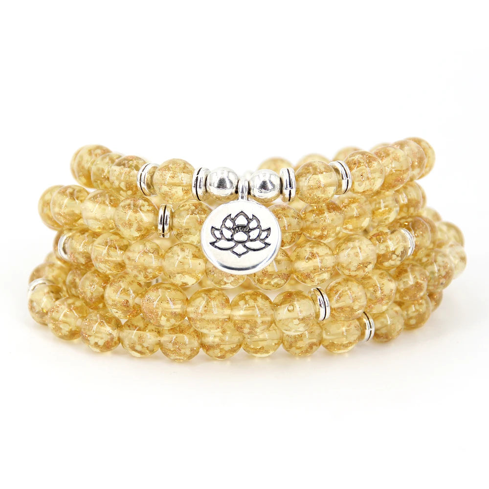 Women's Bracelets for healing and meditation, 8mm Bracelets Luminous Beads