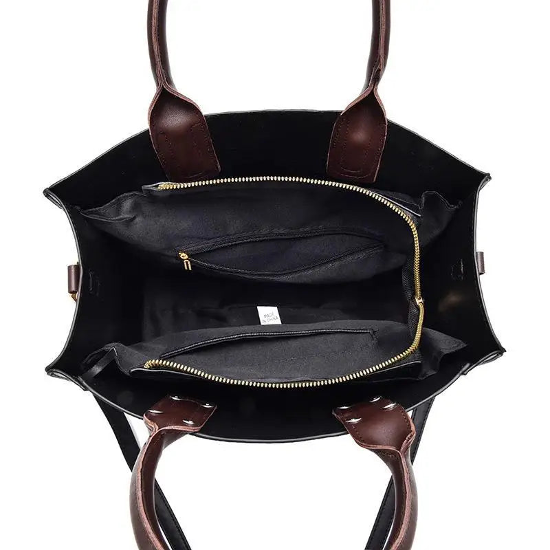 Lace Printed High Capacity Soft Leather Single Shoulder Crossbody Bag