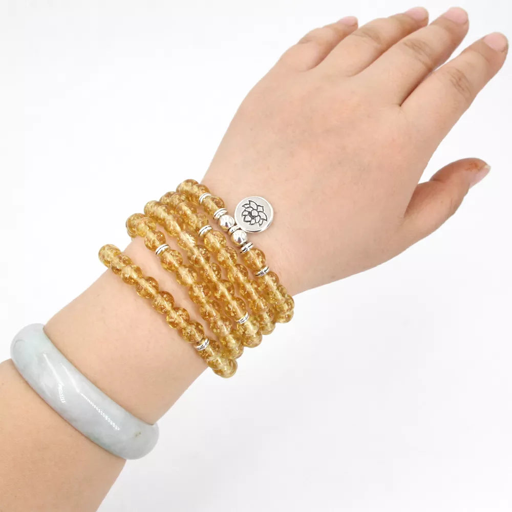  Women's Bracelets for healing and meditation, 8mm Bracelets Luminous Beads