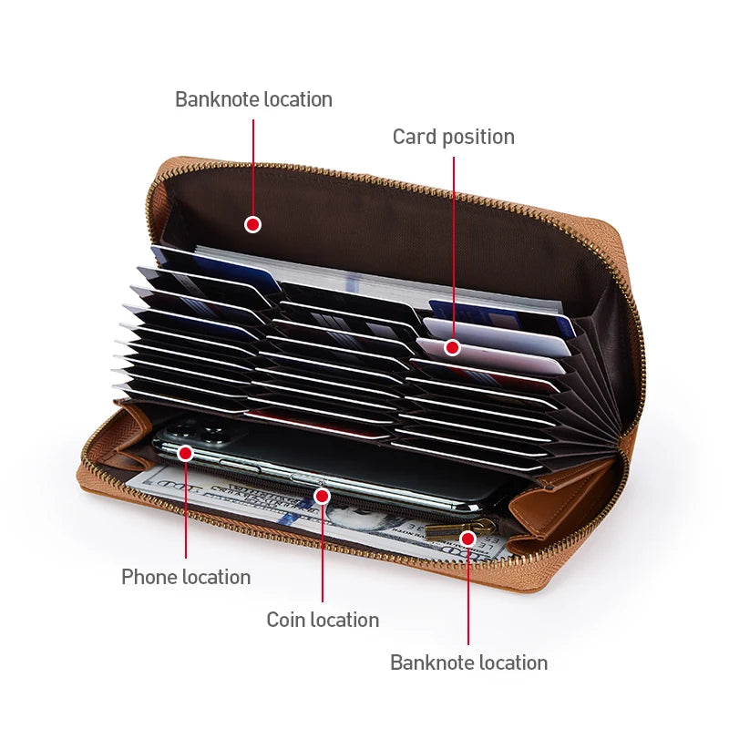 DENIM Genuine Leather Men's Wallet