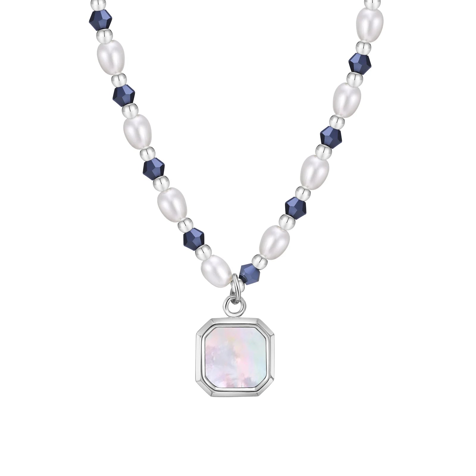  White Geometric Pendants Necklaces for Men Boys