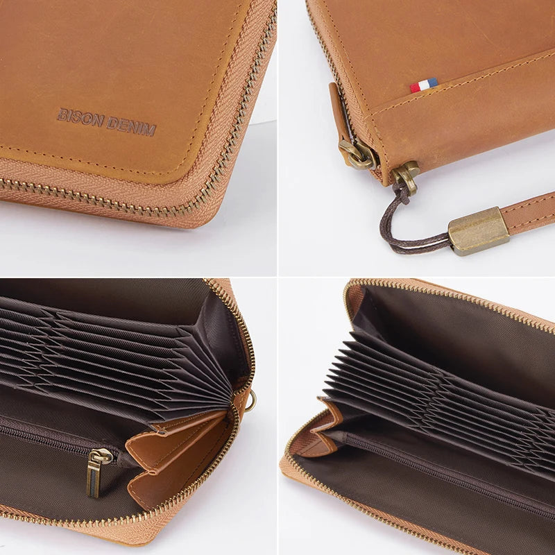 DENIM Genuine Leather Men's Wallet