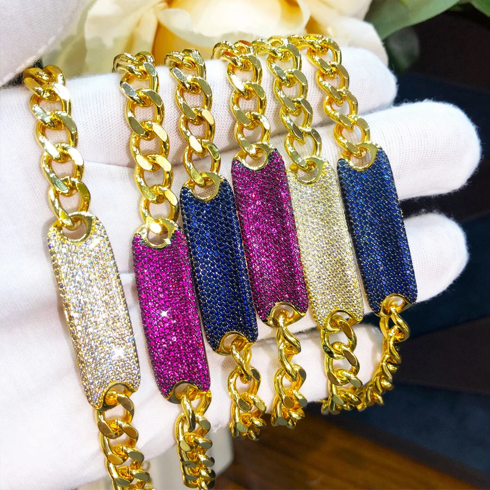 Luxury Necklace Bracelets Jewelry Sets Super CZ for Noble Women