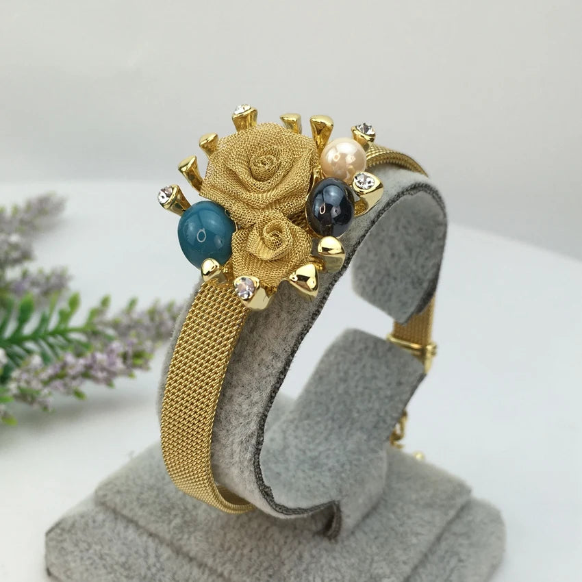 Bracelet Dubai Women's Jewelry Brazilian Gold Plated Wedding