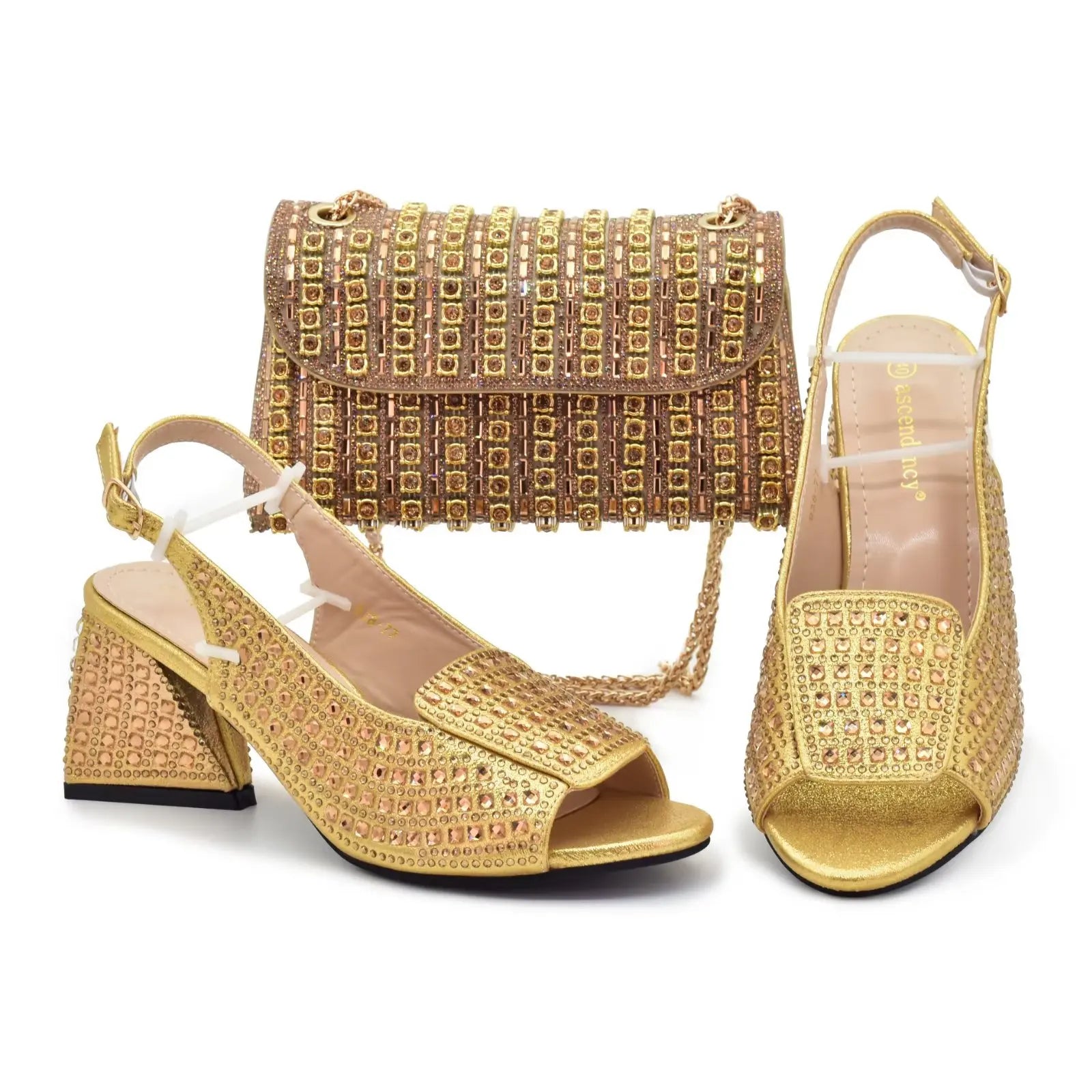 Italy Specially Designed Stylish Red Wine African Women's Shoes And Bag