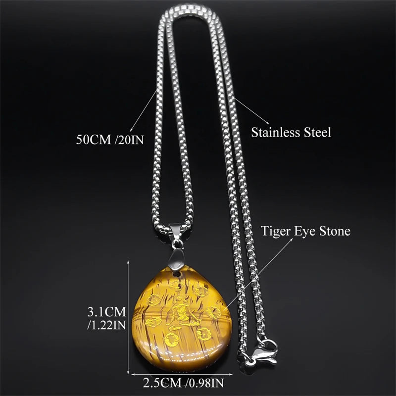 Buddhism Meditation Chakra OM Spiritual Necklace for Women Men