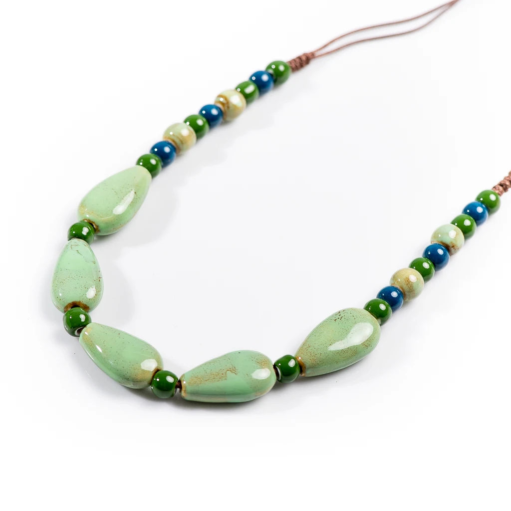 Colorful Retro Irregular shape Ceramic Beads Gift