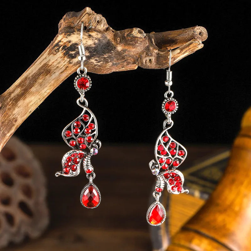 Vintage Ethnic Exaggerated Fox Drop Earrings for Women