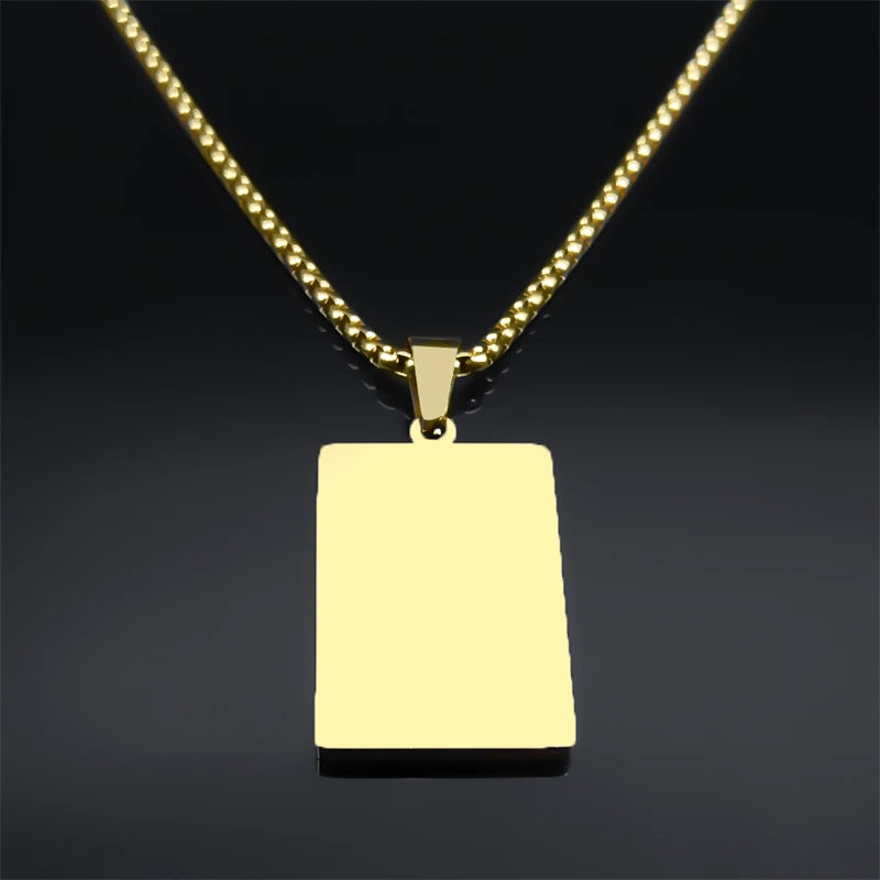 Buddhism Lotus Flower Necklace for Women Men Gold Color