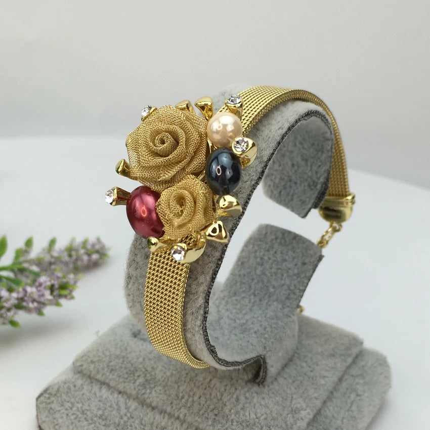 Bracelet Dubai Women's Jewelry Brazilian Gold Plated Wedding