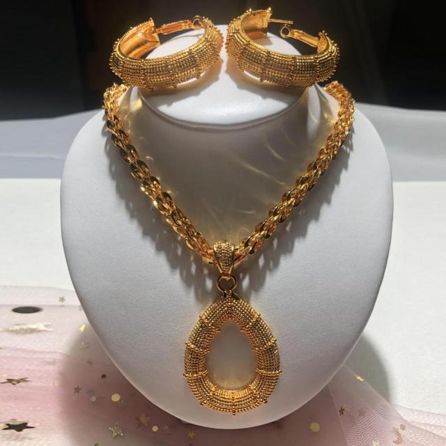 luxury dubai Arab Africa Flower jewelry set – Gofaer Finds store!