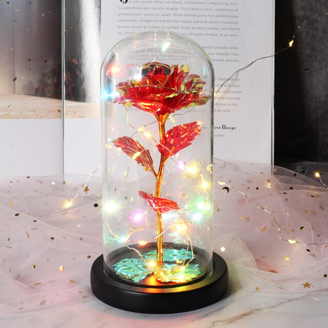 Enchanted Galaxy Rose -24K Gold Foil Flower – Gofaer Finds store!