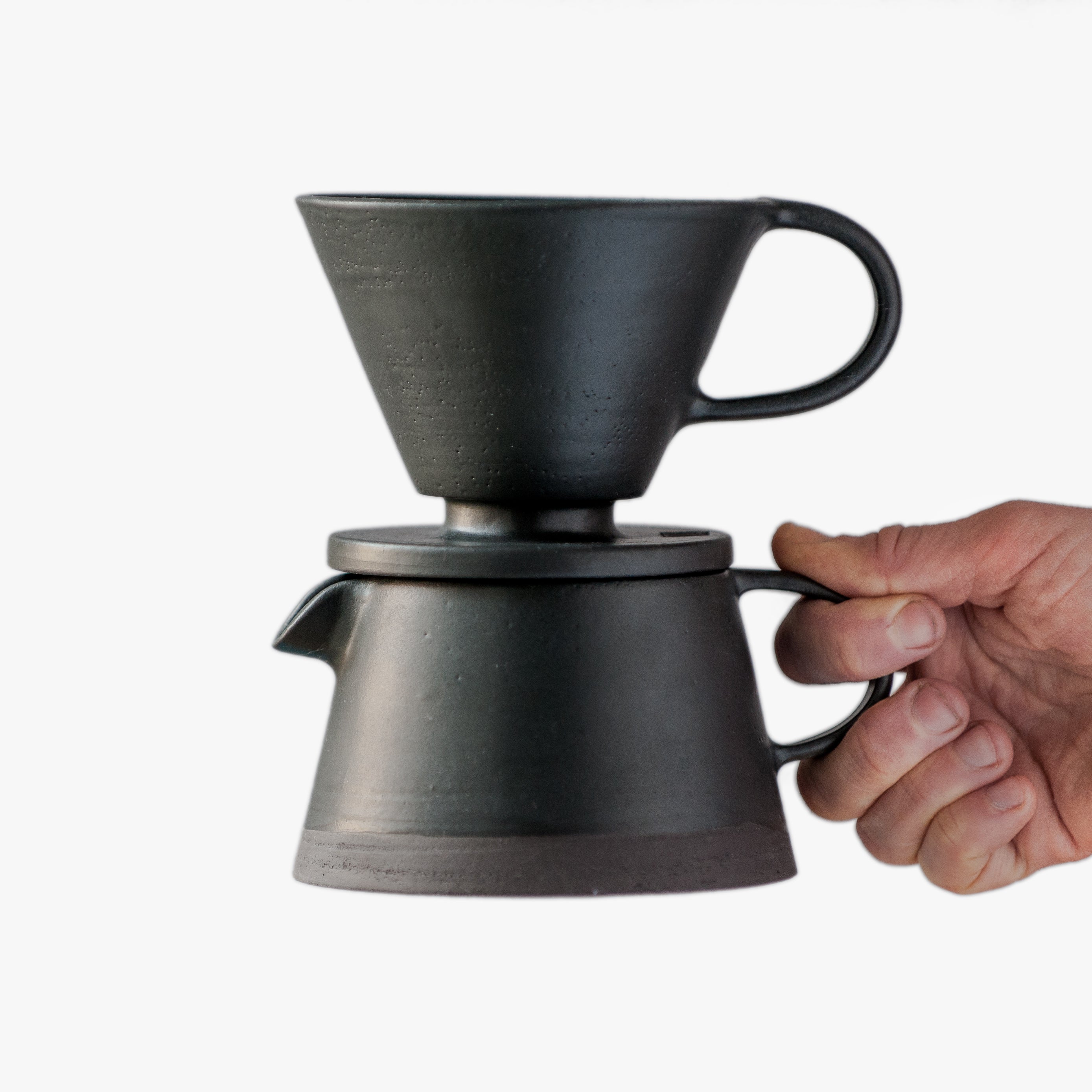 coffee brewing set in total black-image-7