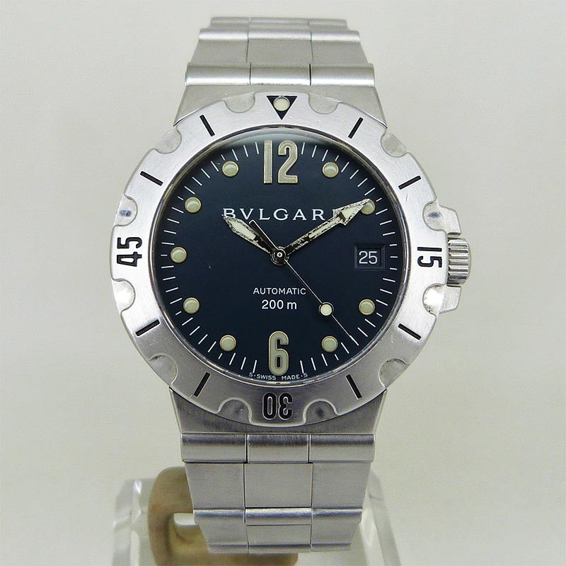 オーバーホール済 ディアゴノ スクーバ 腕時計 時計 ステンレススチール SD38S 自動巻き メンズ 1年保証