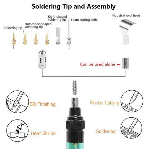 1300 Celsius Butane 4 In 1 Portable Soldering Iron Kit Welding Pen Burner Blow Torch Gas Soldering Iron Cordless Butane Tip Tool best soldering iron for electronics